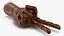 Dunkel Holz Mannequin Hand Peace Pose