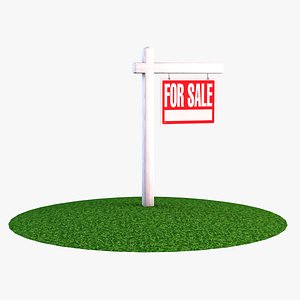for sale sign 3D