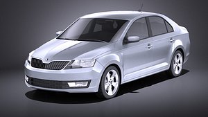 skoda rapid 3D model