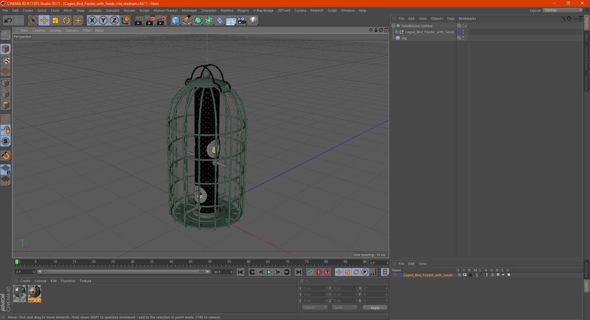 3D Caged Bird Feeder with Seeds model https://p.turbosquid.com/ts-thumb/I8/WaLJzo/Ty/cagedbirdfeederwithseedsc4dmodel023/jpg/1622802695/1920x1080/fit_q87/aa86c92fc3b2b6413d7221761ff017fb0d662acf/cagedbirdfeederwithseedsc4dmodel023.jpg