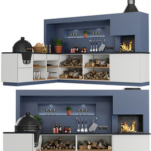 3D Outdoor Kitchen 03