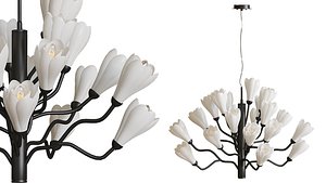 3D model Chandelier flowers Floralis