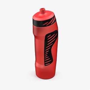 3D sport water bottle red