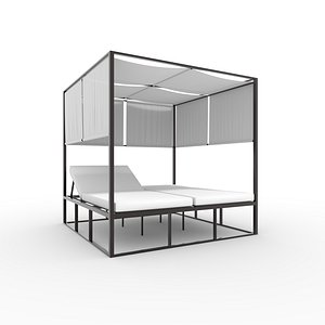 Poolside Cabana 04 3D model