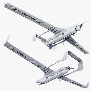 3D model Rigged Boeing Insitu RQ-21 Blackjack UAV Drone PBR