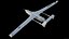 3D model Rigged Boeing Insitu RQ-21 Blackjack UAV Drone PBR