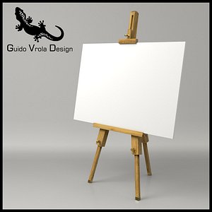 3d artist easel canvas
