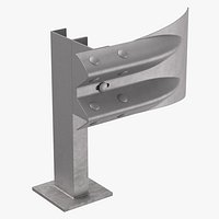 Guardrail W Beam Ending Flared