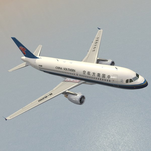 modelo 3d Airbus A320-214 China Southern - TurboSquid 1078681