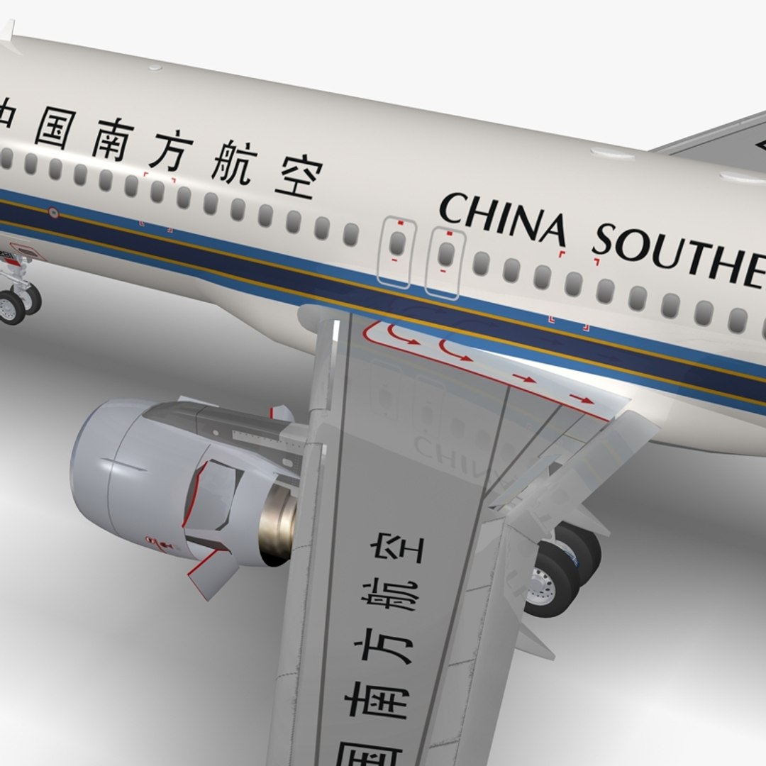 Airbus A320-214 China Southern Model - Turbosquid 1078681