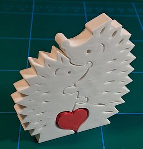 Valentine s Day - Two Hedgehog 3D