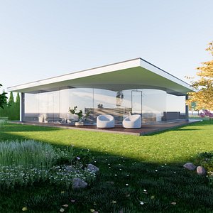 3D House  15 - Created with fully parametric Revit Families