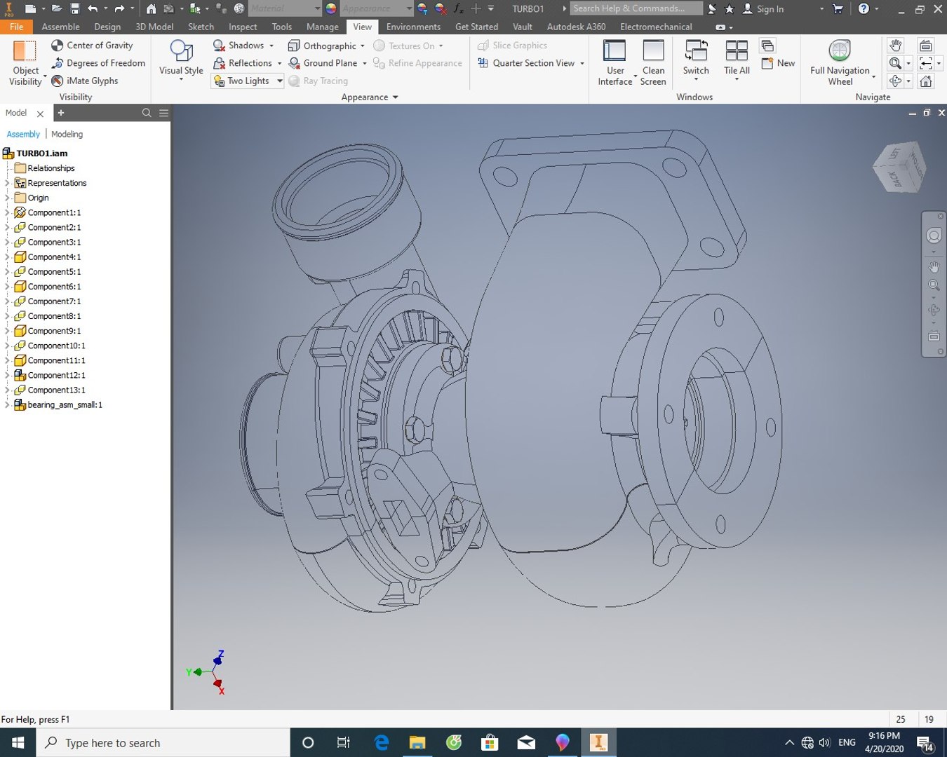 3D car turbo turbine turbocharger - TurboSquid 1608235