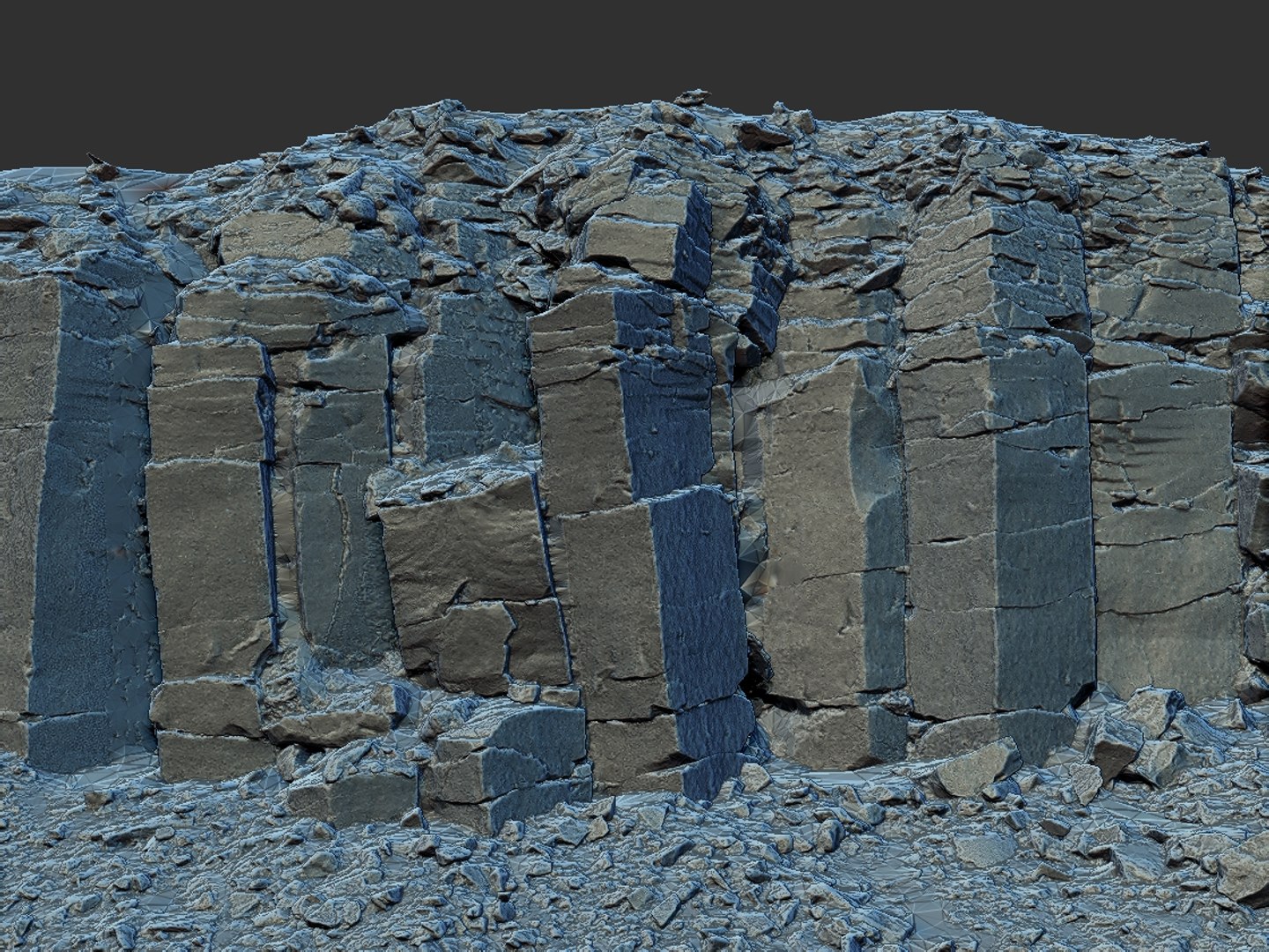 3D Iceland Basalt Cliff Model - TurboSquid 1605948
