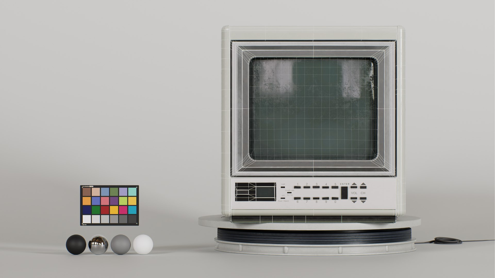Zenith Color Portable TV Model - TurboSquid 2195681