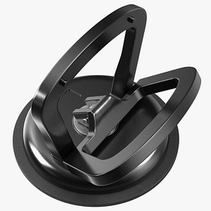 Vacuum Suction Cup Black 3D