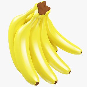 3D bananas modelled model