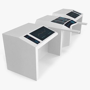 3D Central Navigation Deck White model