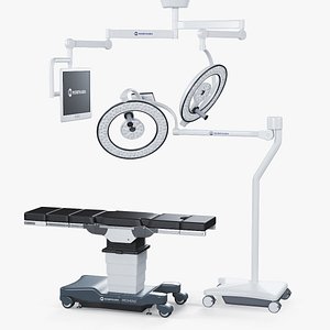 3D table merivaara surgical light