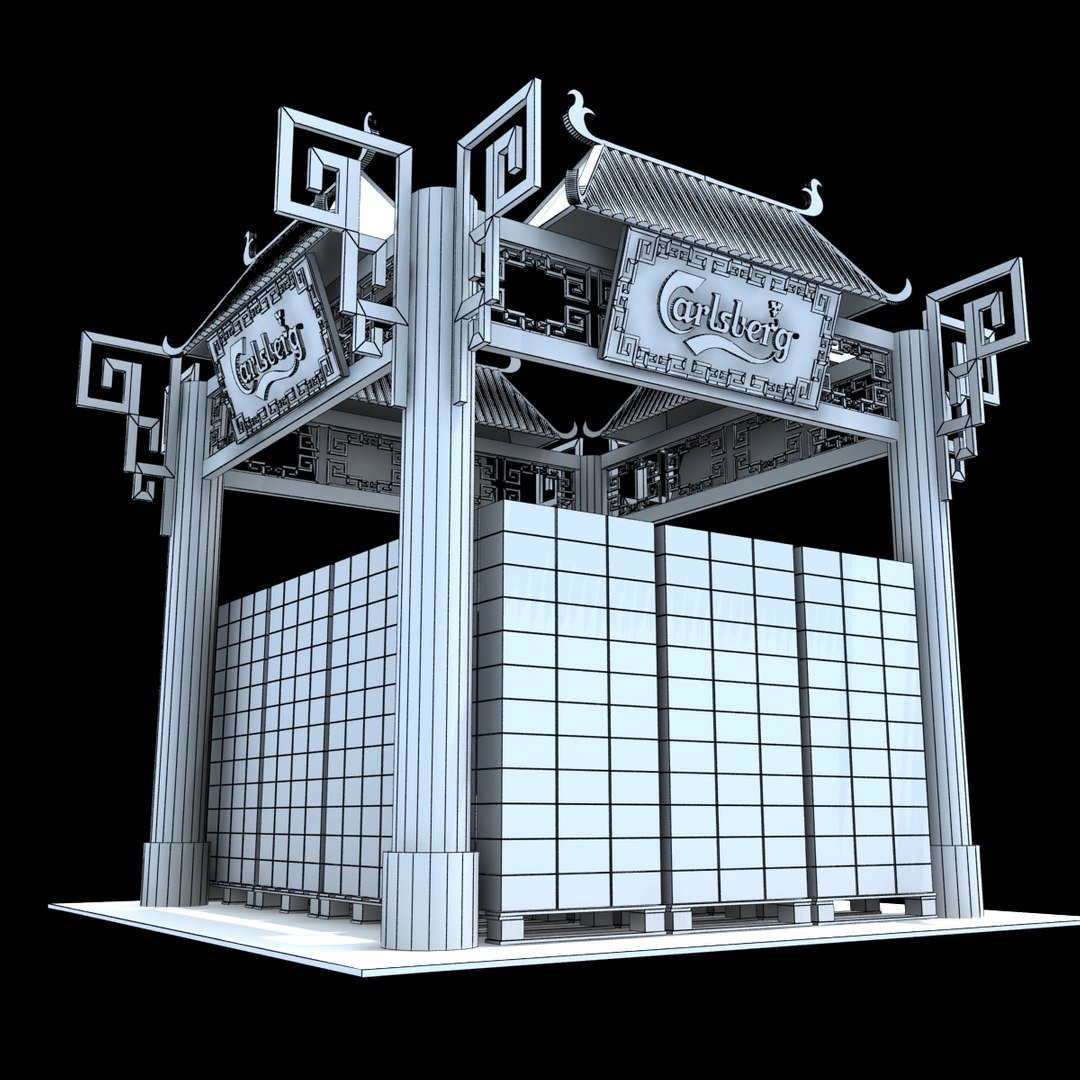 3D Calsberg Exhibition Booth Model - TurboSquid 1325995