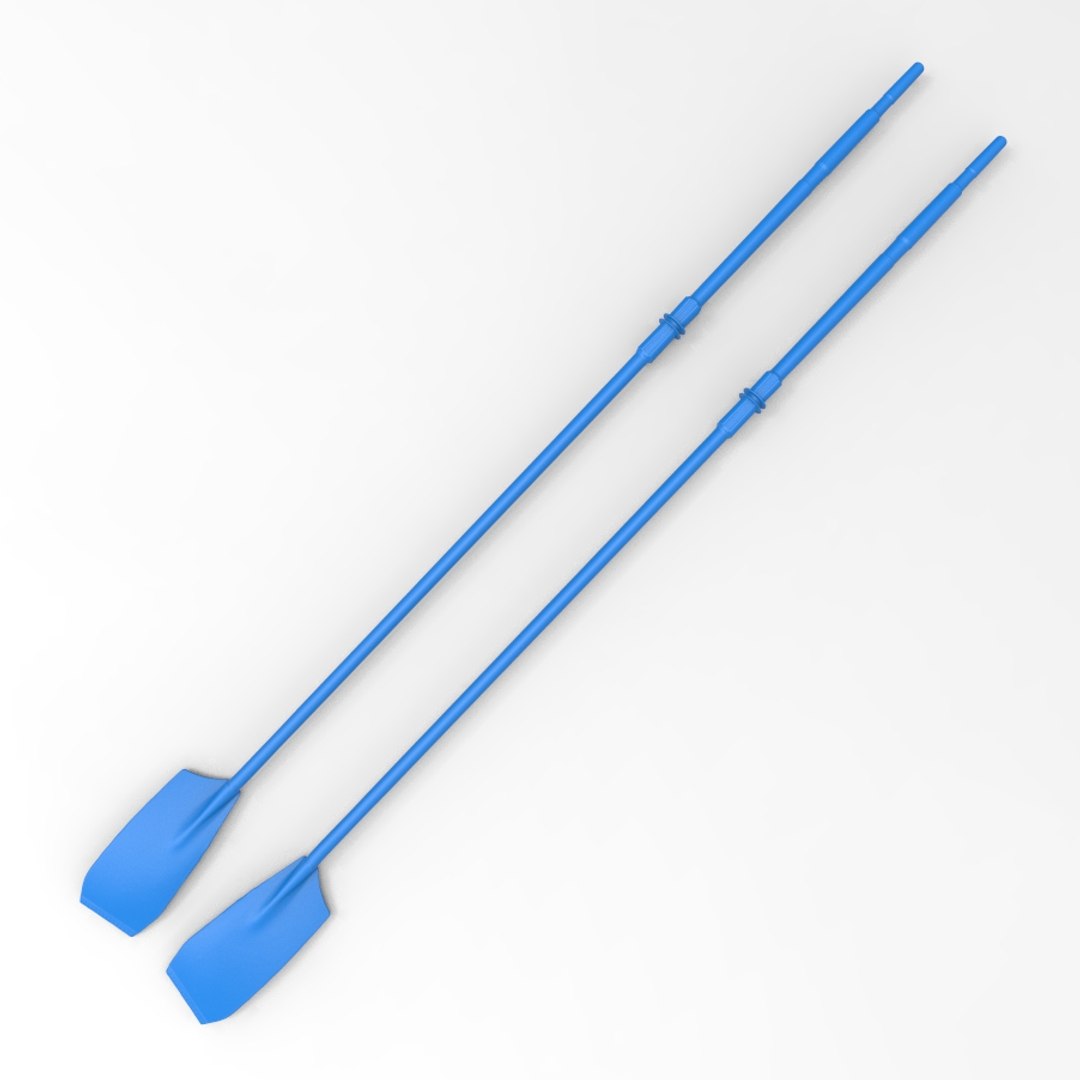 3d Model Professional Rowing Oars