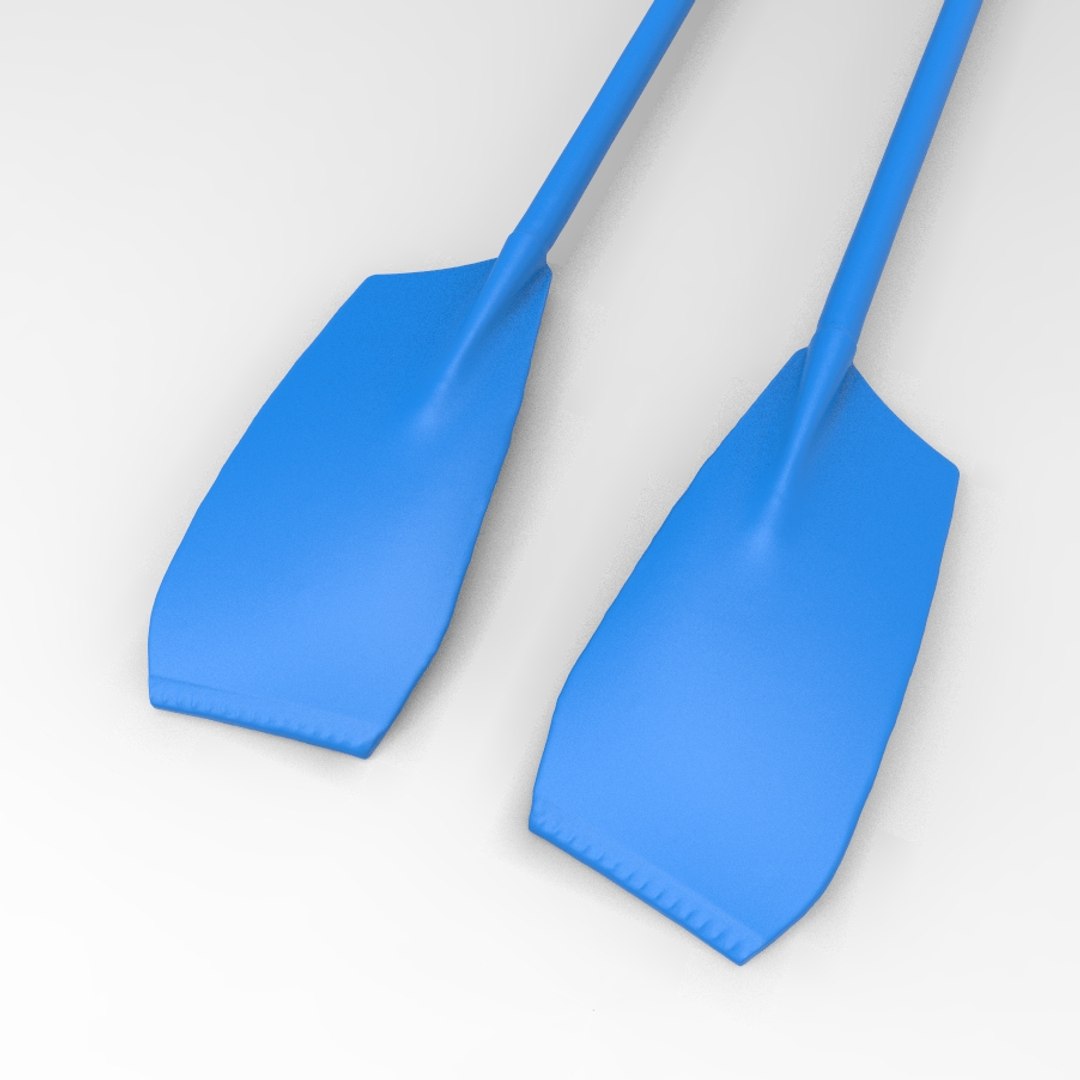 3d Model Professional Rowing Oars