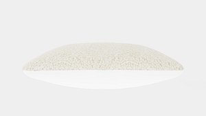 Cushion Cover in Faux Fur Light Beige 3D model