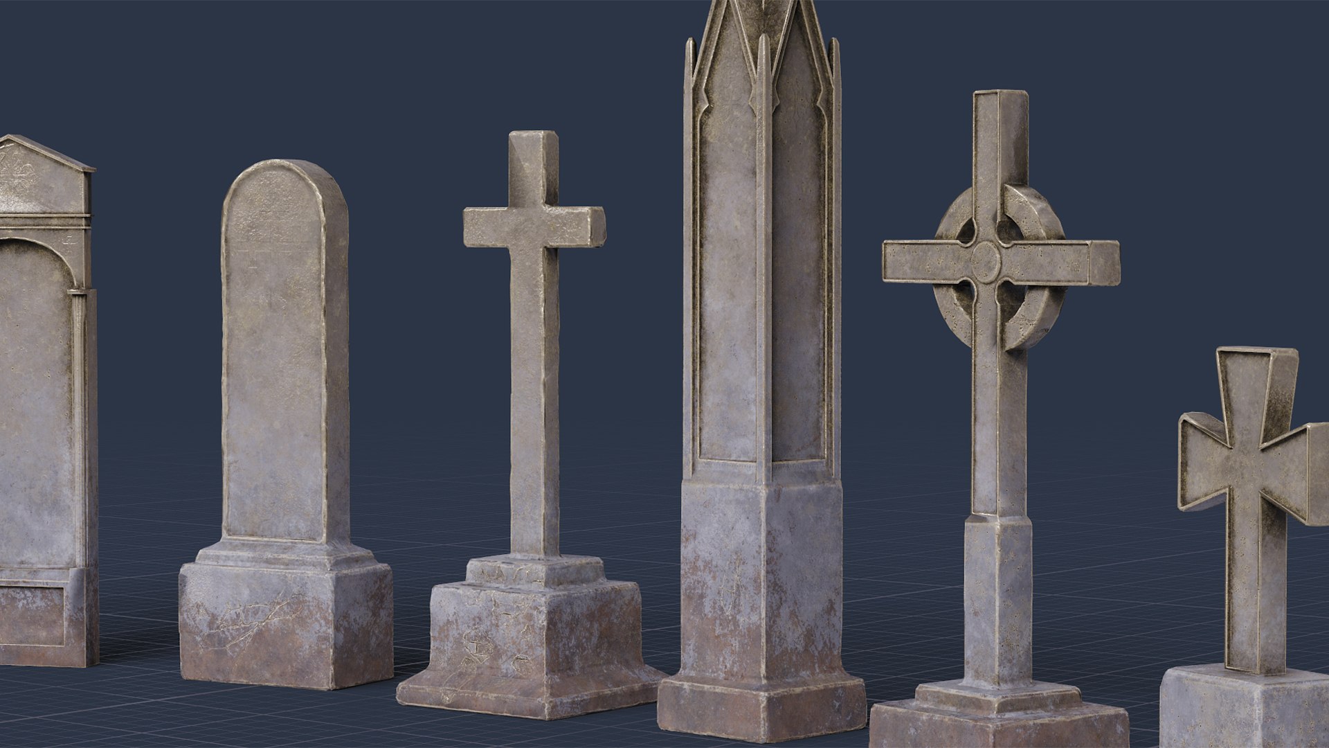 Graveyard Pack Vol 01 - Variant 03 3D Model - TurboSquid 2304796