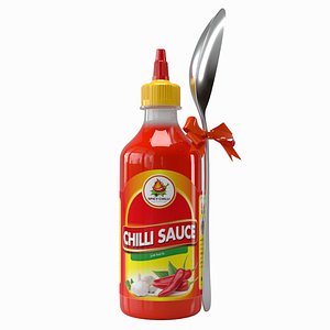 Chilli Sauce Bottle 3D model