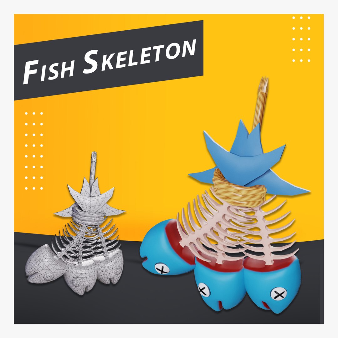 Fish Skeleton Model - TurboSquid 2177545