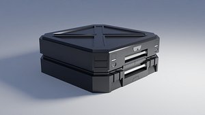 sci-fi crate v6 3D model
