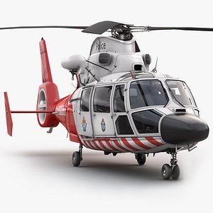 欧洲直升机365空中救护车3d Max
