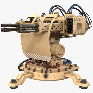 3D Turret Concept 2 Desert