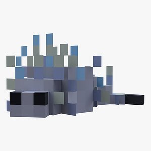 Minecraft Silverfish Rigged 3D Model Game Ready 4K PBR