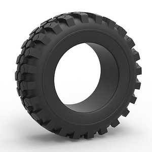 Diecast offroad tire 43 Scale 1 to 25 model