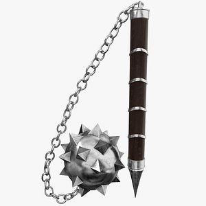 3d medieval flail model