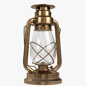 3D kerosene lamp model