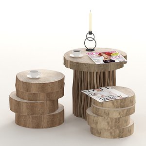 3D tables cut model