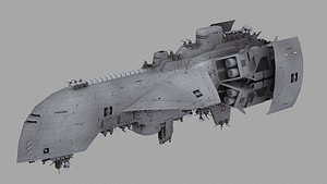 proteus warship cruiser 3d lwo