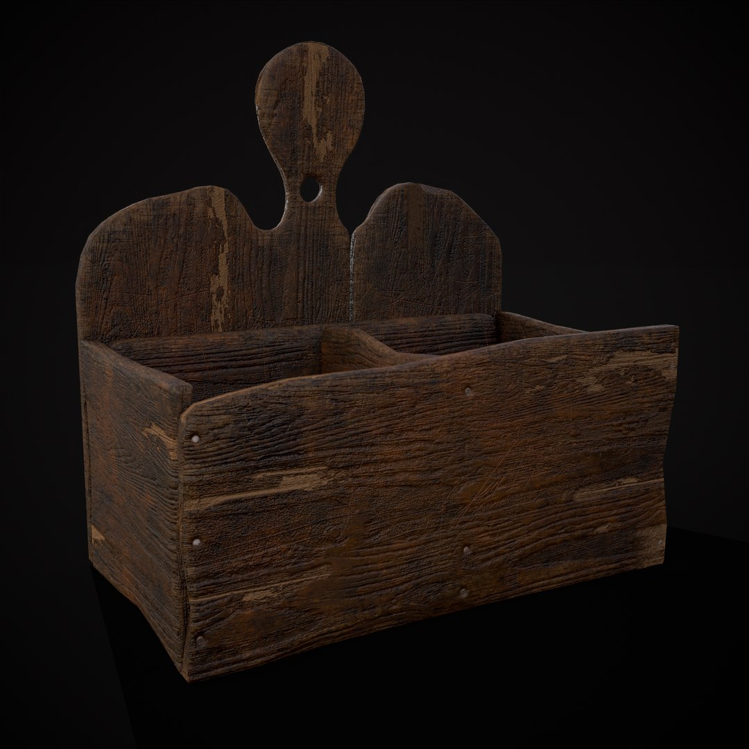 Four Rustic Medieval Crates 3D model - TurboSquid 2052791