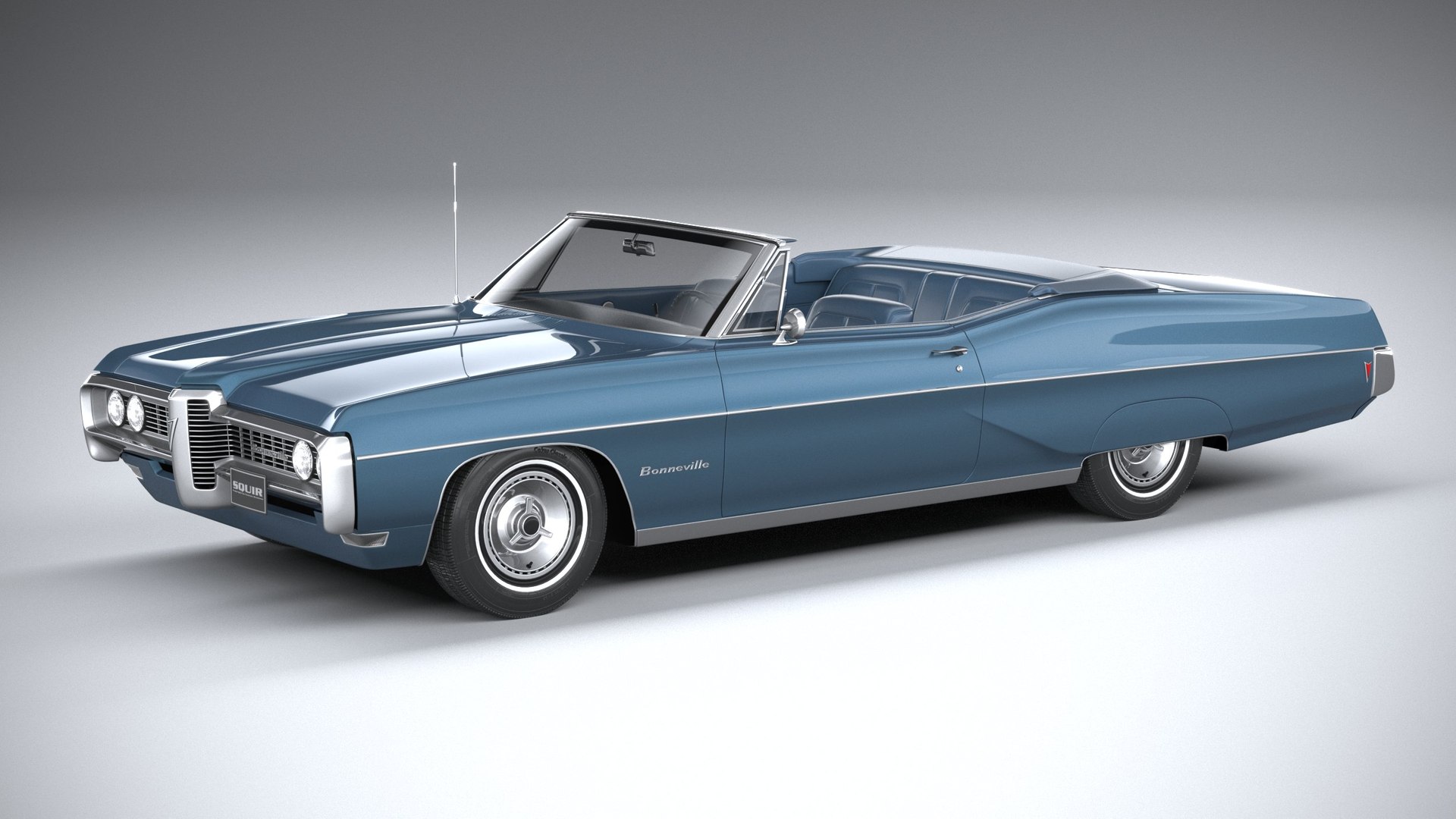 ポンティアックボンネビルコンバーチブル19683Dモデル - TurboSquid