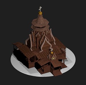 3D model russian church st nicholas