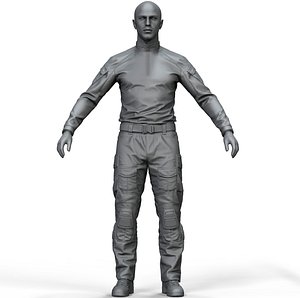 US Special Force Soldier Zbrush Set 1