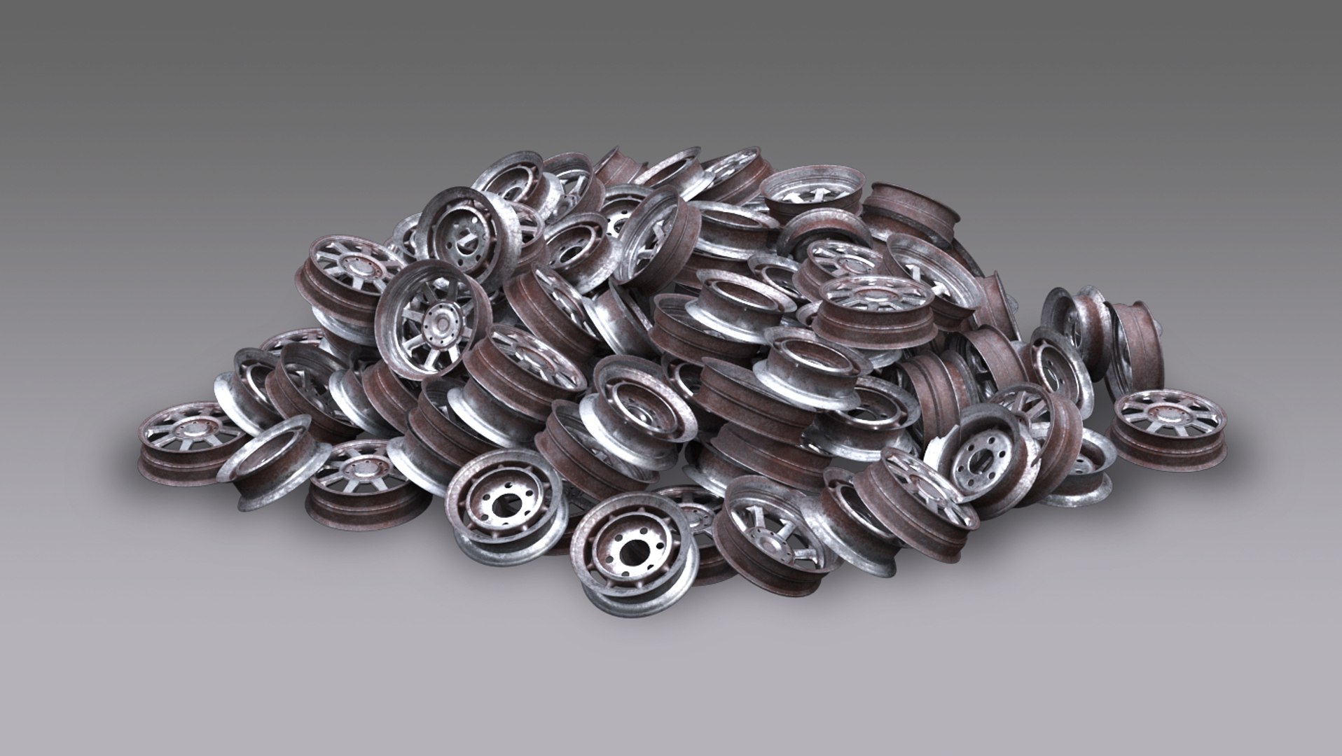 3D Sets Wheel Junk Yard TurboSquid 1246497