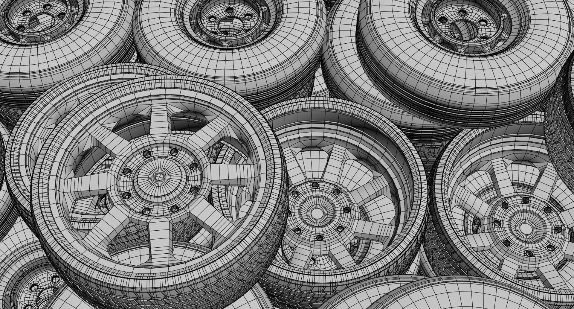 3D Sets Wheel Junk Yard TurboSquid 1246497