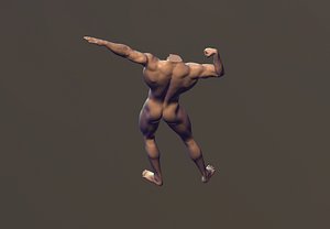 Male Body Builder Pose 1 3D model