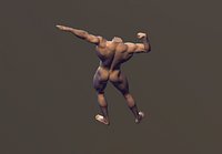 Male Body Builder Pose 1
