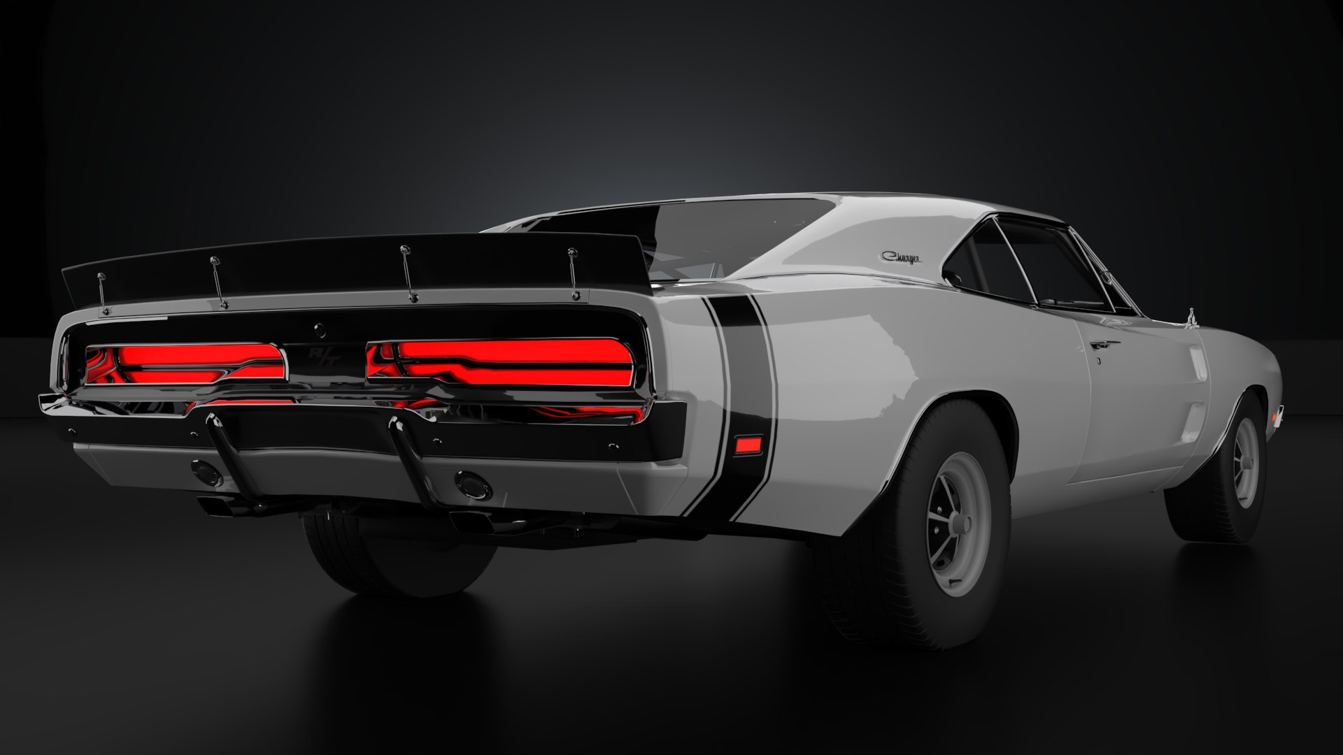 3D Dodge Charger RT 1969 Realistic Model - TurboSquid 2111225