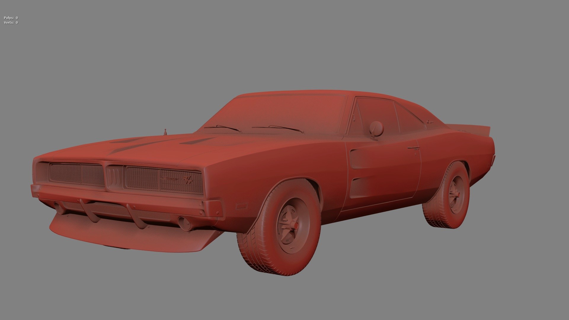 3D Dodge Charger RT 1969 Realistic Model - TurboSquid 2111225