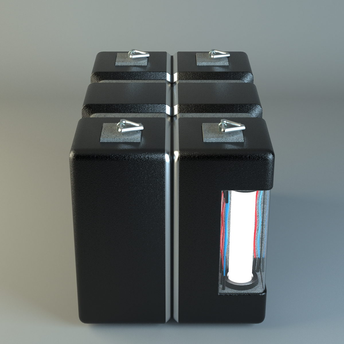 3d model sci-fi cargo box